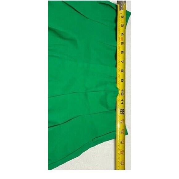 WDNY Shorts Size Large Green High Rise Pleated Front Paper Bag Comfy Chic Vaca - Picture 12 of 12